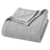 Maya Chenille Herringbone Soft Textured Medium Weight Cotton Blanket - Blanket by Superior Brand