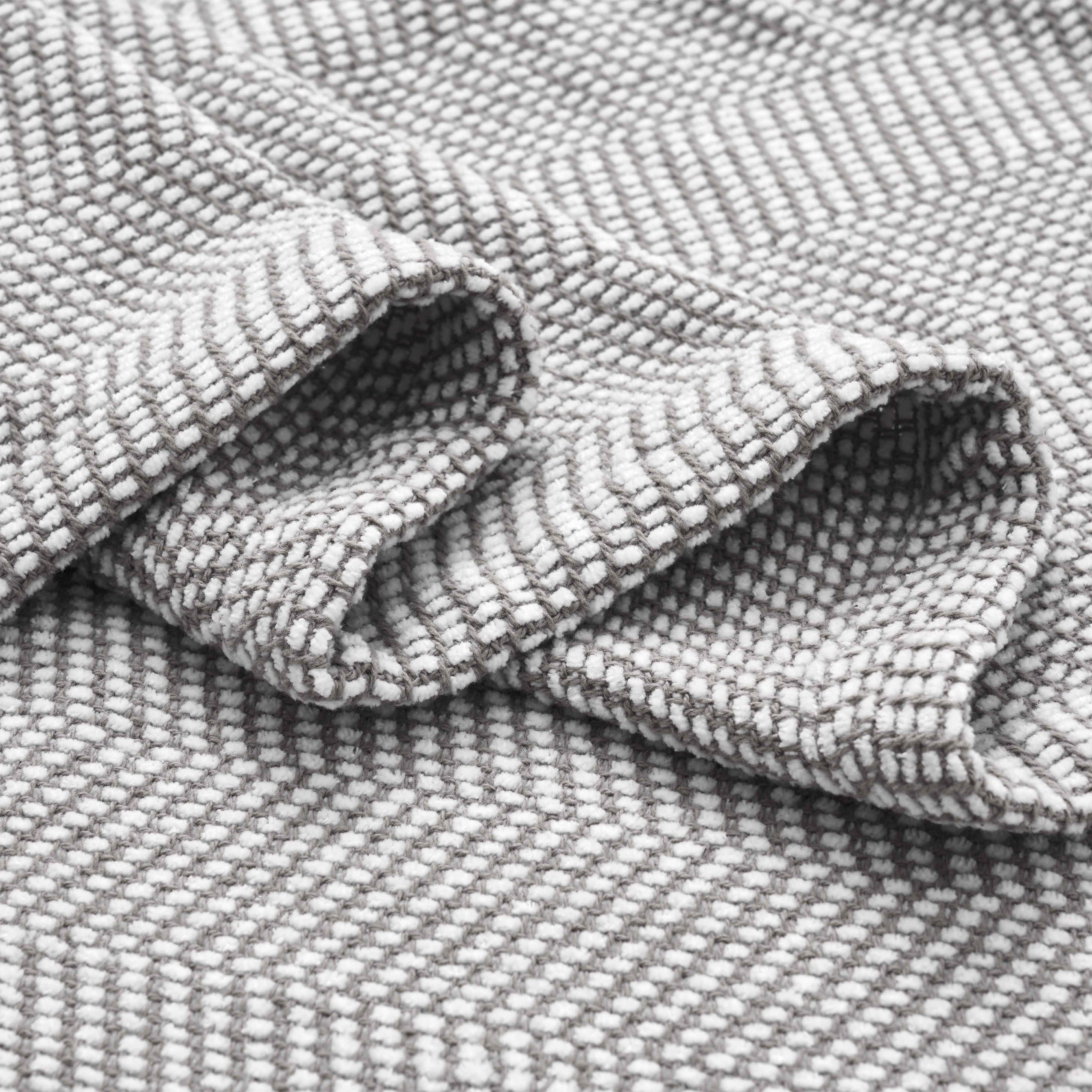 Maya Chenille Herringbone Soft Textured Medium Weight Cotton Blanket - Blanket by Superior Brand