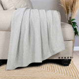 Maya Chenille Herringbone Soft Textured Medium Weight Cotton Blanket - Blanket by Superior Brand