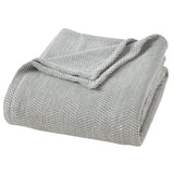 Maya Chenille Herringbone Soft Textured Medium Weight Cotton Blanket - Blanket by Superior Brand