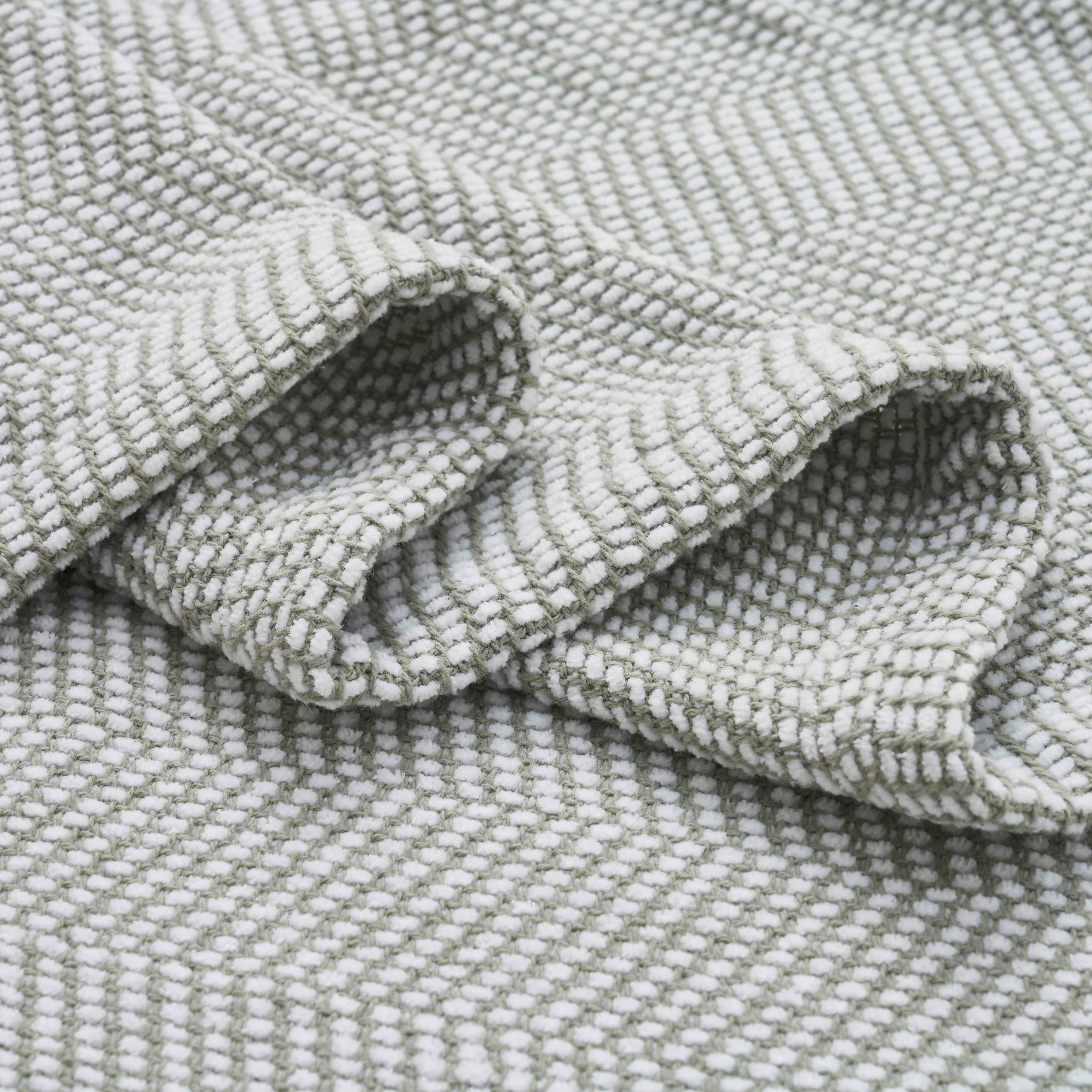 Maya Chenille Herringbone Soft Textured Medium Weight Cotton Blanket - Blanket by Superior Brand
