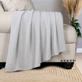 Maya Chenille Herringbone Soft Textured Medium Weight Cotton Blanket - Blanket by Superior Brand