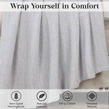 Maya Chenille Herringbone Soft Textured Medium Weight Cotton Blanket - Blanket by Superior Brand
