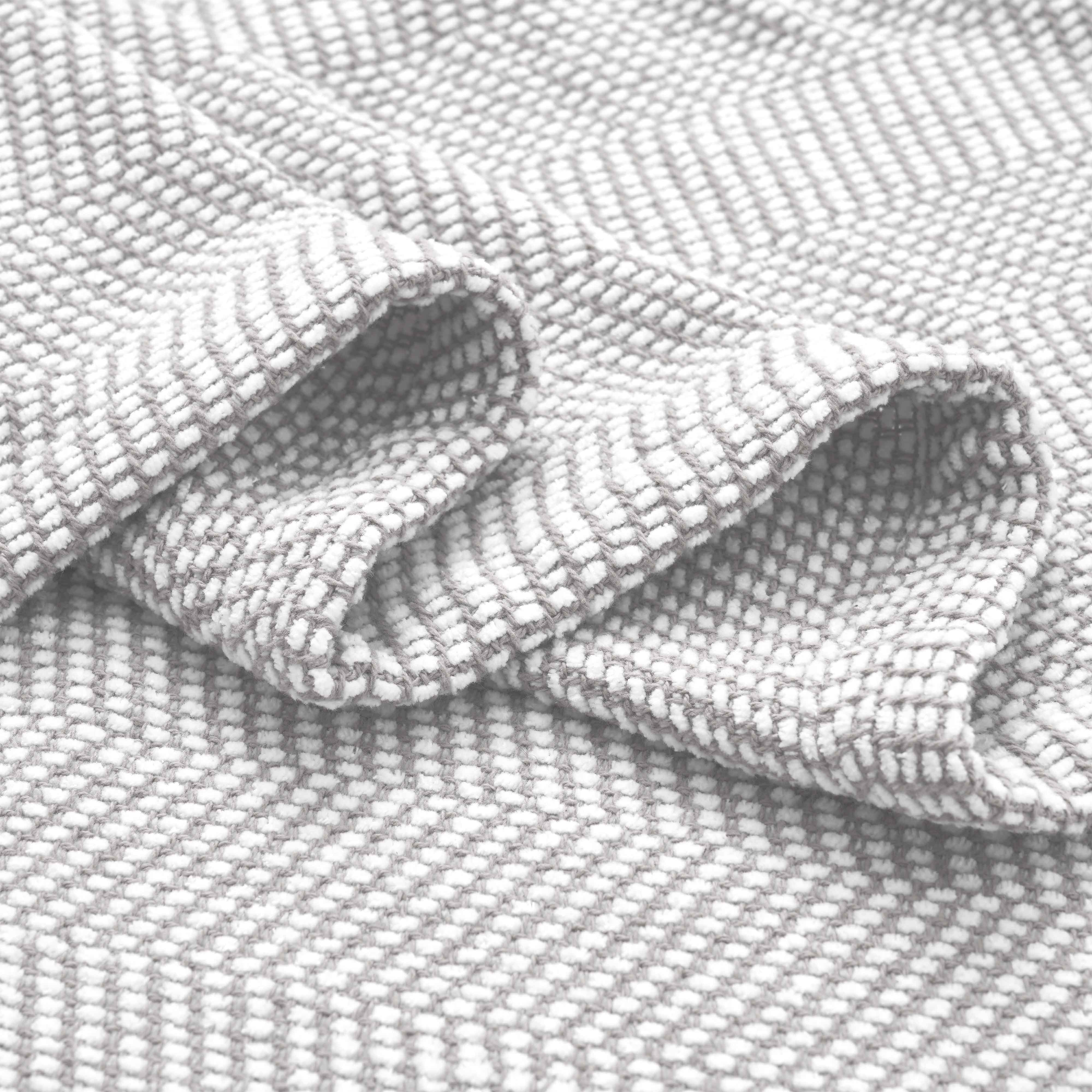 Maya Chenille Herringbone Soft Textured Medium Weight Cotton Blanket - Blanket by Superior Brand