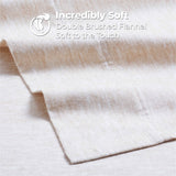 100% Cotton Flannel Sheet Set Warm Two-Toned Melange Deep Pocket - Sheet Set by Superior Brand