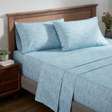 100% Cotton Flannel Sheet Set Warm Two-Toned Melange Deep Pocket - Sheet Set by Superior Brand