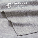 100% Cotton Flannel Sheet Set Warm Two-Toned Melange Deep Pocket - Sheet Set by Superior Brand