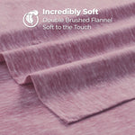 100% Cotton Flannel Sheet Set Warm Two-Toned Melange Deep Pocket - Sheet Set by Superior Brand