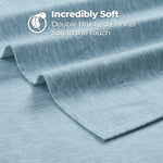 100% Cotton Flannel Sheet Set Warm Two-Toned Melange Deep Pocket - Sheet Set by Superior Brand