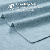 100% Cotton Flannel Sheet Set Warm Two-Toned Melange Deep Pocket - Sheet Set by Superior Brand