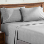 100% Cotton Flannel Sheet Set Warm Two-Toned Melange Deep Pocket - Sheet Set by Superior Brand