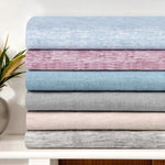 100% Cotton Flannel Sheet Set Warm Two-Toned Melange Deep Pocket - Sheet Set by Superior Brand