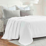 Milan Cotton Textured Jacquard Striped Lightweight Woven Blanket - Blanket by Superior Brand