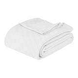 Milan Cotton Textured Jacquard Striped Lightweight Woven Blanket - Blanket by Superior Brand