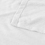 Milan Cotton Textured Jacquard Striped Lightweight Woven Blanket - Blanket by Superior Brand