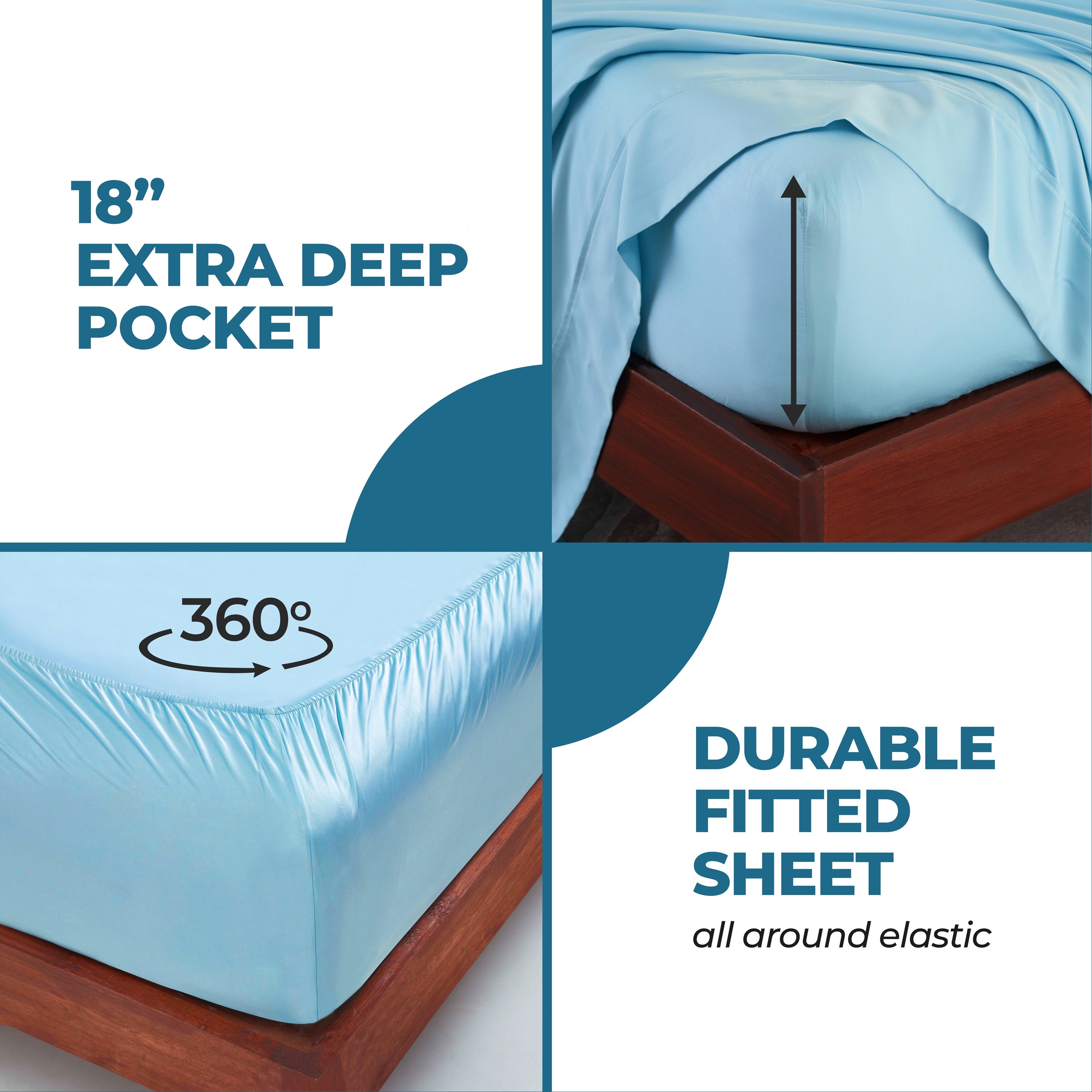 300 Thread Count Modal From Beechwood Sheet Set Extra Deep Pocket - Sheet Set by Superior Brand