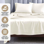 400 Thread Count Modal Fitted Sheet With Set- From Beechwood, Cooling, Solid - Sheet Set by Superior Brand