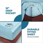400 Thread Count Modal Fitted Sheet With Set- From Beechwood, Cooling, Solid - Sheet Set by Superior Brand