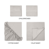400 Thread Count Modal Fitted Sheet With Set- From Beechwood, Cooling, Solid - Sheet Set by Superior Brand