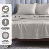Modal From Beechwood 400 Thread Count Cooling Solid Pillowcase Set - Pillowcases by Superior Brand