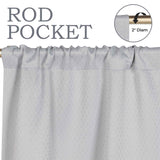 Modern Shimmer Washable Room Darkening Blackout Curtains, Set of 2 - Blackout Curtains by Superior Brand