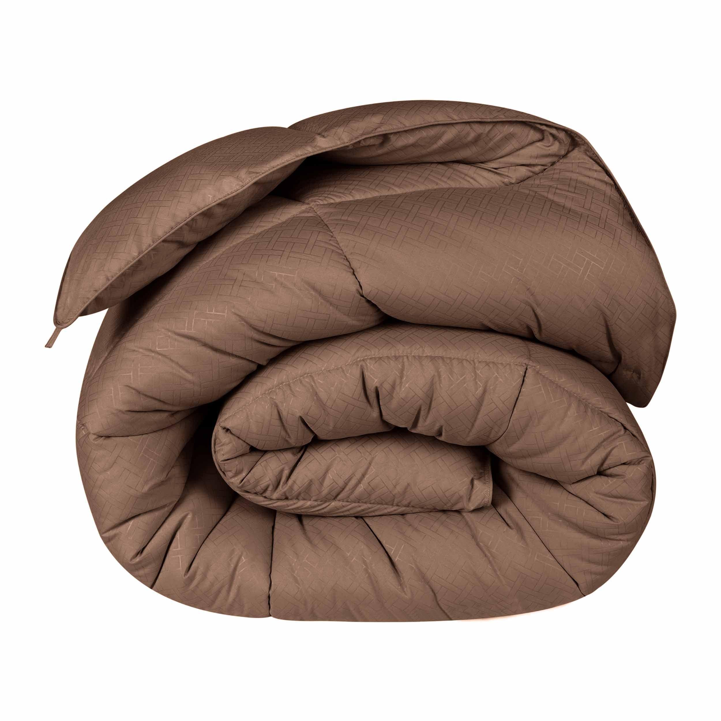 Monochrome Basketweave Plush Microfiber Down Alternative Comforter - Comforter by Superior Brand