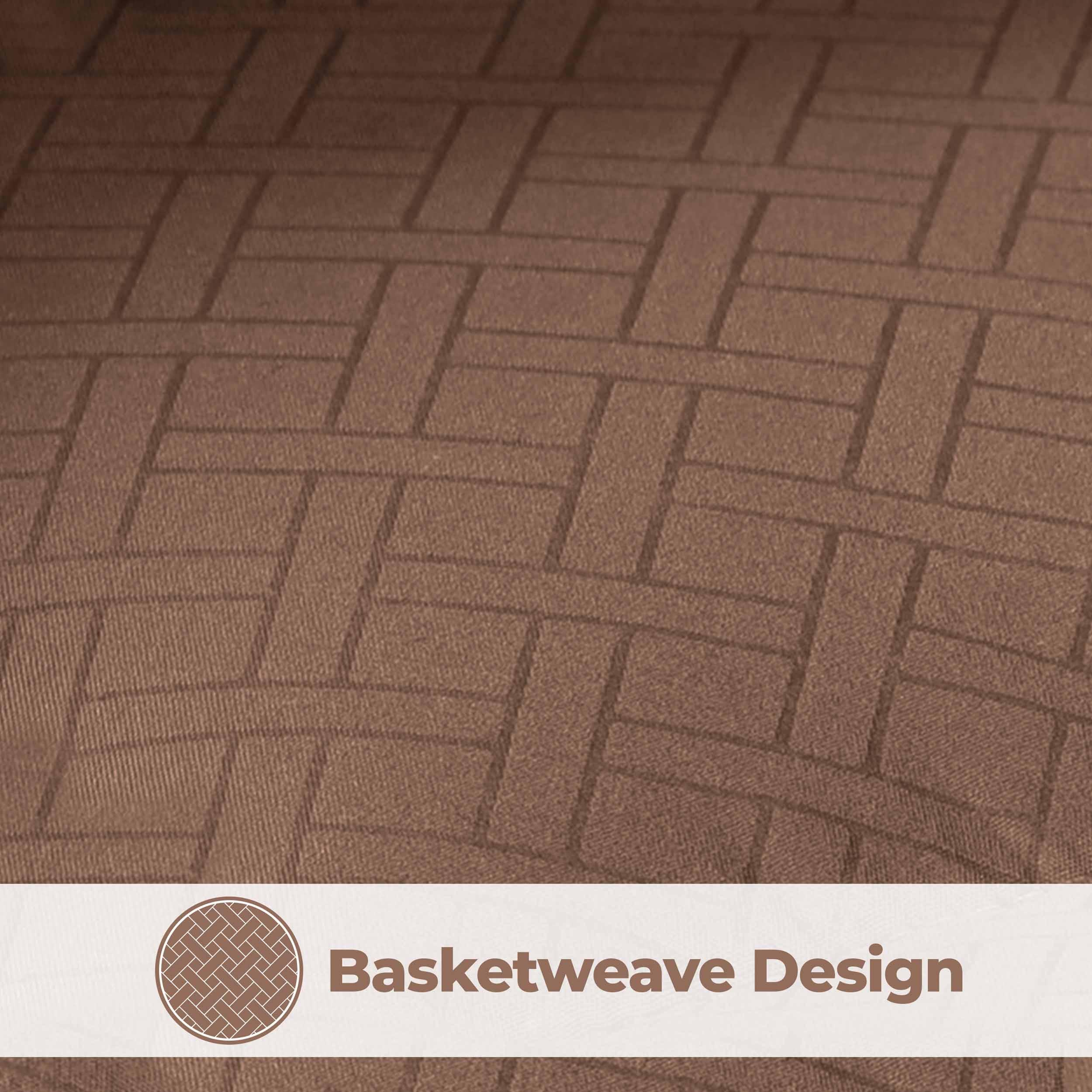 Monochrome Basketweave Plush Microfiber Down Alternative Comforter - Comforter by Superior Brand