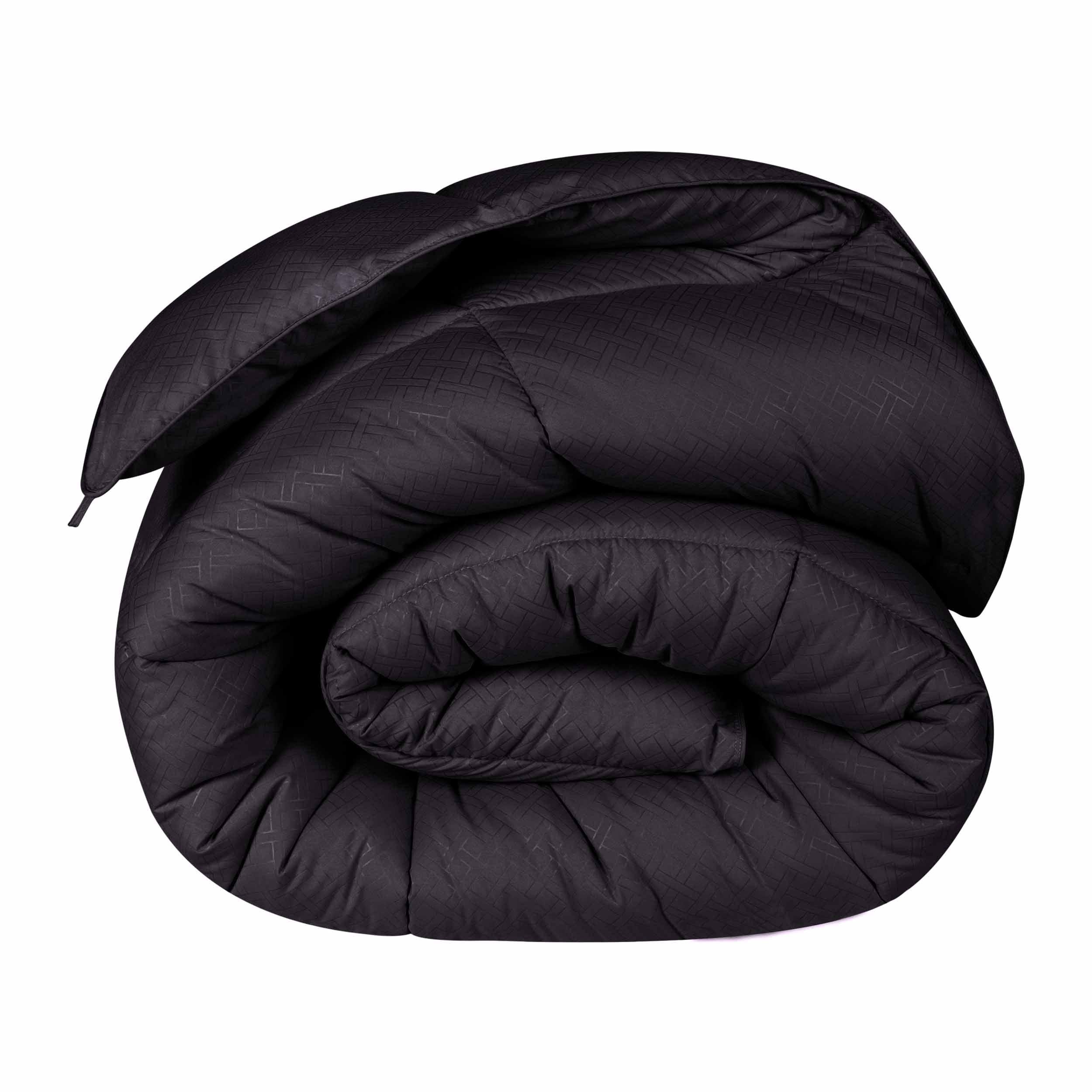 Monochrome Basketweave Plush Microfiber Down Alternative Comforter - Comforter by Superior Brand