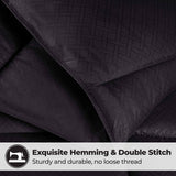 Monochrome Basketweave Plush Microfiber Down Alternative Comforter - Comforter by Superior Brand