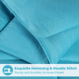 Monochrome Basketweave Plush Microfiber Down Alternative Comforter - Comforter by Superior Brand