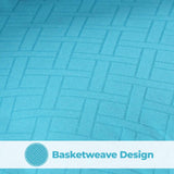 Monochrome Basketweave Plush Microfiber Down Alternative Comforter - Comforter by Superior Brand