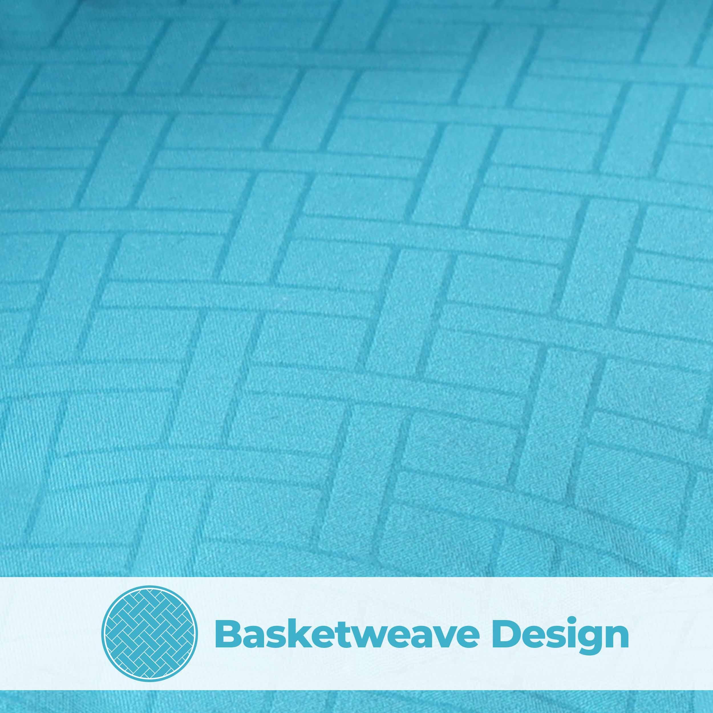 Monochrome Basketweave Plush Microfiber Down Alternative Comforter - Comforter by Superior Brand