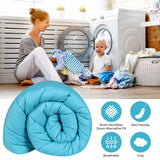 Monochrome Basketweave Plush Microfiber Down Alternative Comforter - Comforter by Superior Brand