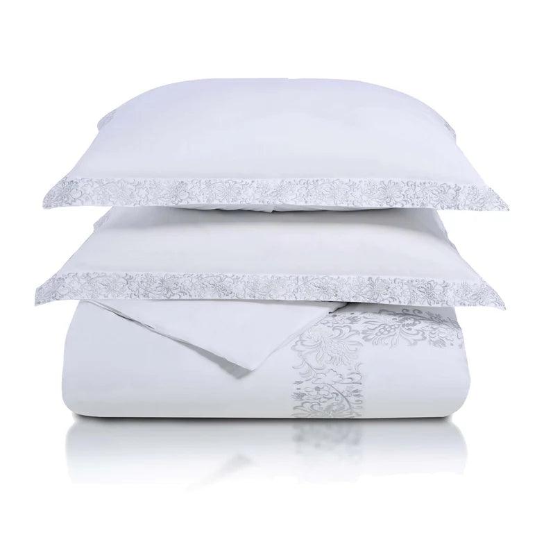 100% Cotton Moon Lawn Embroidered Duvet Cover Set - Duvet Cover Set by Superior Brand