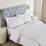 100% Cotton Gold Embroidered Duvet Cover Set - Duvet Cover Set by Superior Brand