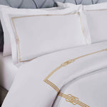 100% Cotton Gold Embroidered Duvet Cover Set - Duvet Cover Set by Superior Brand