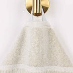 Naples Cotton Blend Textured Checkered and Ribbed 3 Piece Towel Set - Towel Set by Superior Brand