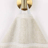 Naples Cotton Blend Textured Checkered and Ribbed 3 Piece Towel Set - Towel Set by Superior Brand