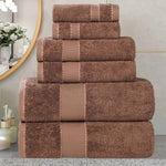 Egyptian Giza Cotton Plush Soft Towel Set 6 Piece - Egyptian Cotton Towel Set by Superior Brand