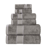 Egyptian Giza Cotton Plush Soft Towel Set 6 Piece - Egyptian Cotton Towel Set by Superior Brand