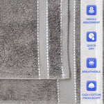 Egyptian Giza Cotton Plush Soft Towel Set 6 Piece - Egyptian Cotton Towel Set by Superior Brand