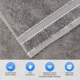 Egyptian Giza Cotton Plush Soft Towel Set 6 Piece - Egyptian Cotton Towel Set by Superior Brand