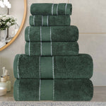 Egyptian Giza Cotton Plush Soft Towel Set 6 Piece - Egyptian Cotton Towel Set by Superior Brand