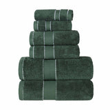 Egyptian Giza Cotton Plush Soft Towel Set 6 Piece - Egyptian Cotton Towel Set by Superior Brand