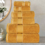 Egyptian Giza Cotton Plush Soft Towel Set 6 Piece - Egyptian Cotton Towel Set by Superior Brand