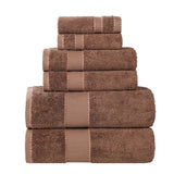 Egyptian Giza Cotton Plush Soft Towel Set 6 Piece - Egyptian Cotton Towel Set by Superior Brand