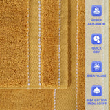 Egyptian Giza Cotton Plush Soft Towel Set 6 Piece - Egyptian Cotton Towel Set by Superior Brand