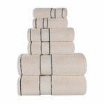 Egyptian Giza Cotton Plush Soft Towel Set 6 Piece - Egyptian Cotton Towel Set by Superior Brand