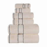 Egyptian Giza Cotton Plush Soft Towel Set 6 Piece - Egyptian Cotton Towel Set by Superior Brand