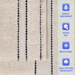 Egyptian Giza Cotton Plush Soft Towel Set 6 Piece - Egyptian Cotton Towel Set by Superior Brand